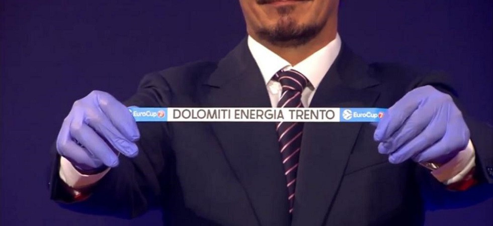 Sorteggiato il girone di Eurocup, Grecia, Spagna, Slovenia, Turchia e Francia sulla mappa della Dolomiti Energia per la